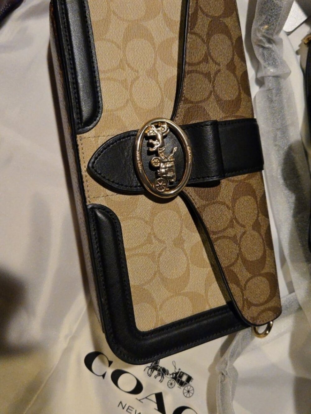 Nwt Coach signature Georgie shoulder bag 26 - Picture 4 of 8